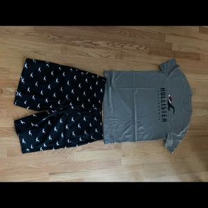 hollister pajama set